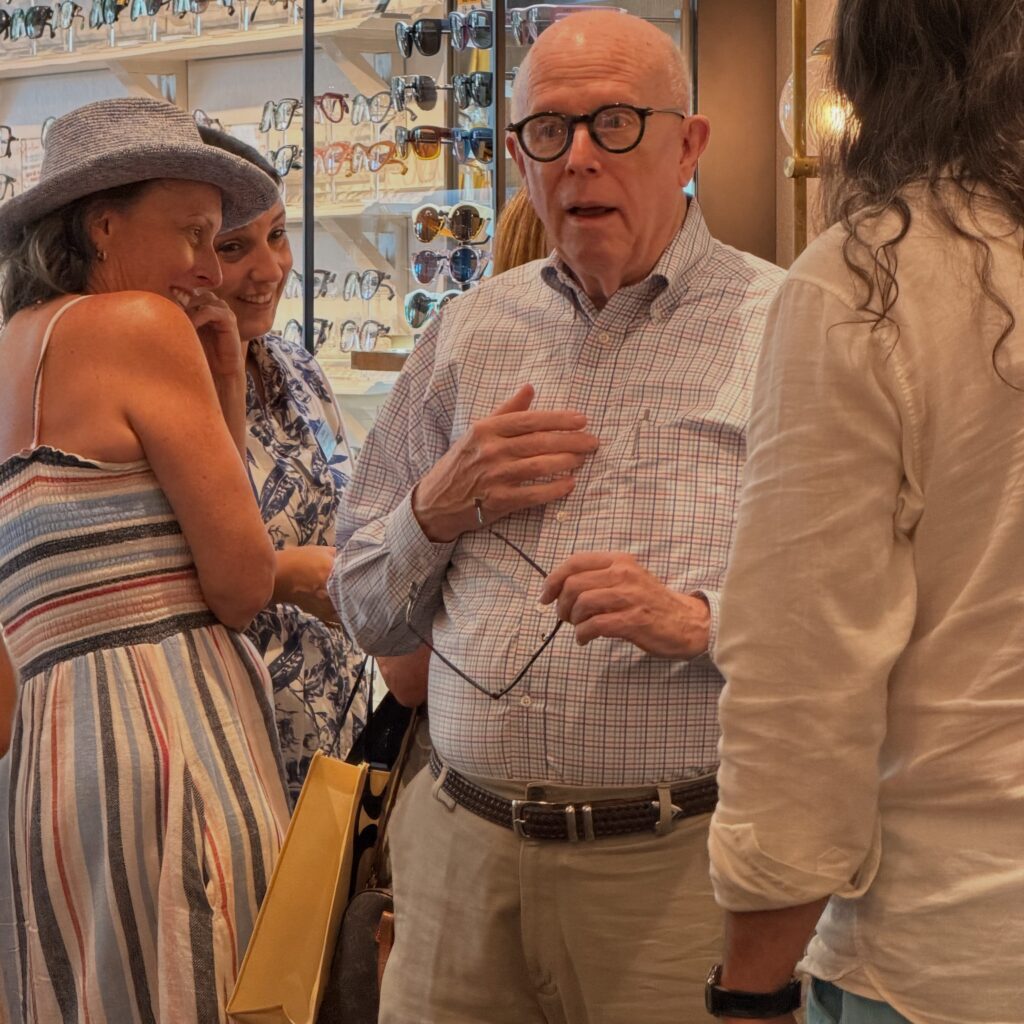 Client stunned when trying on new glasses